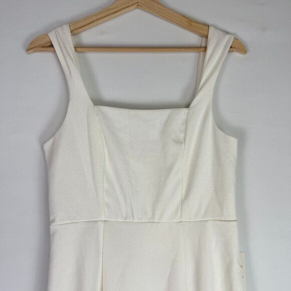 Show Me Your MuMu Paris Maxi Slit Gown White Stretch M - Picture 5 of 13